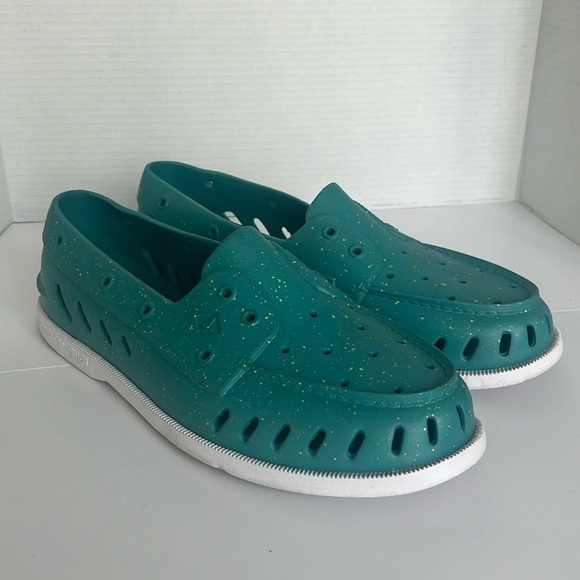Sperry Men's Authentic Original Float Boat‎ Shoe, Teal Speckle, 13 ♣️ - Picture 1 of 8